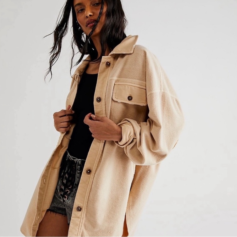 Free People Shacket - tan